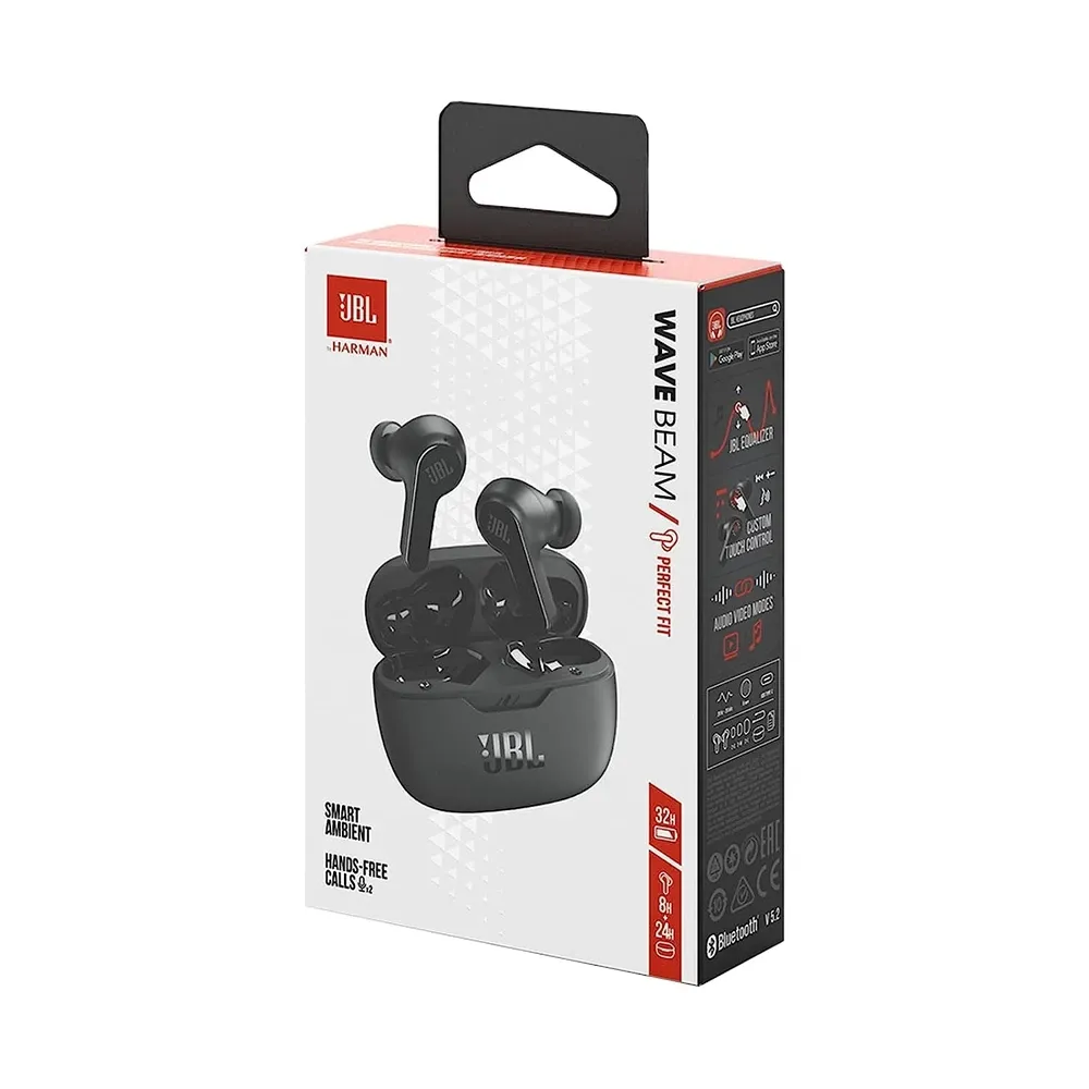 [RT0026-AP1951400] JBL Wave Beam Wireless Earbuds in Black