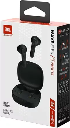 [6925281953484] JBL Wave Flex | Wireless Earbuds in Black