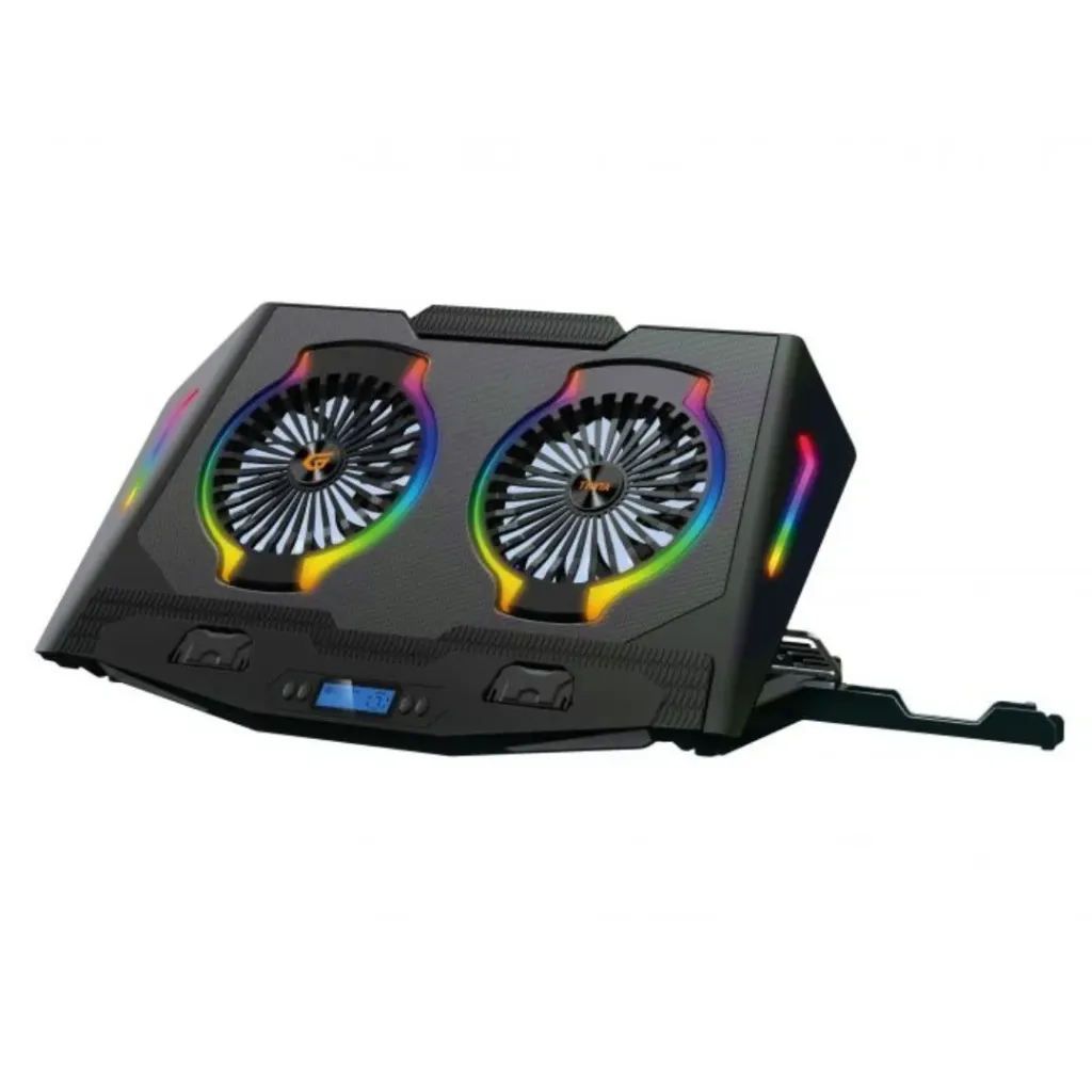 [11822] Laptop Cooling Stand with RGB in Black (2 Fans)