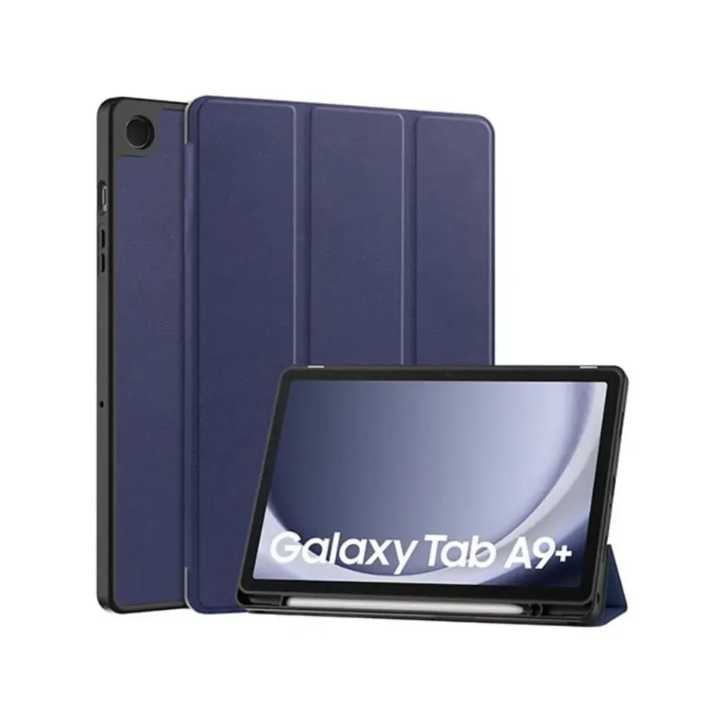 Leather Flip Case for Samsung Galaxy Tab A9+ in Blue