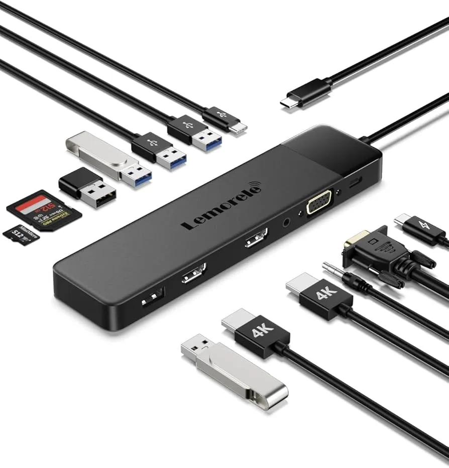 [10950] Lemorele USB-C Docking Station 13-1 4K