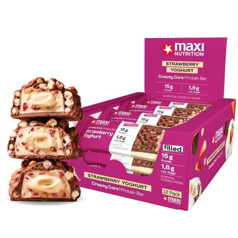 [10400] Maxi Nutrition Strawberry Yoghurt Creamy Core Protein Bar