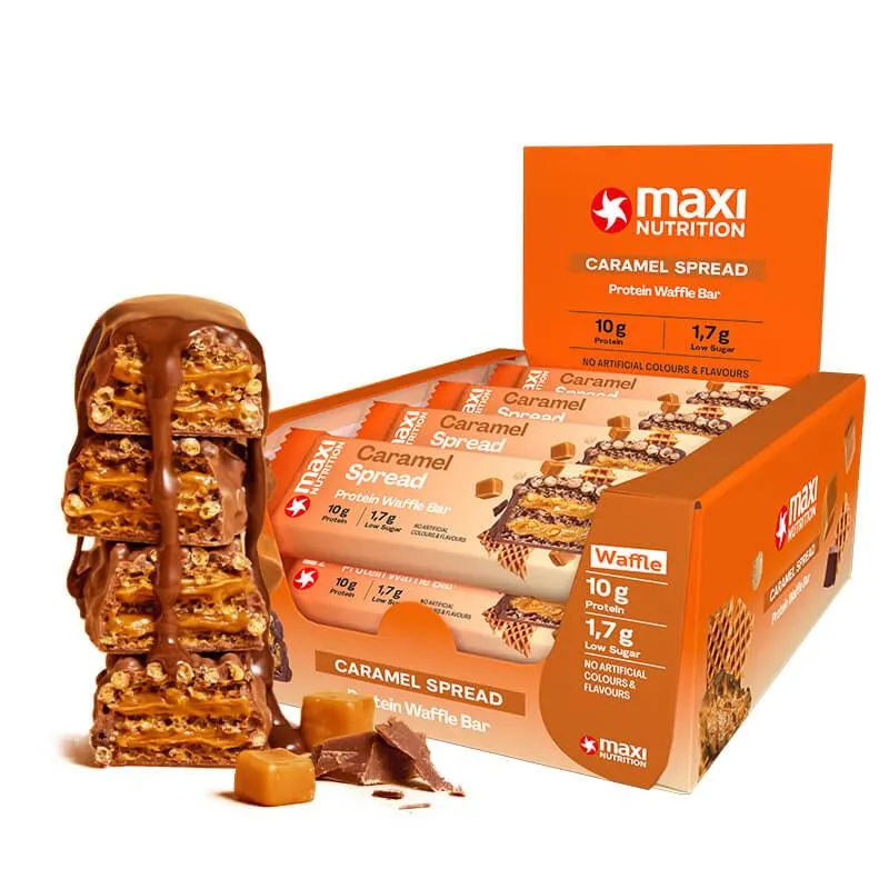 [4061289010124] MAXI Nutrition | Caramel Spread Protein Waffle Bar
