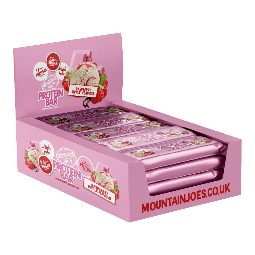 [10401] Mountain Joe's Raspberry Ripple Protein Bar