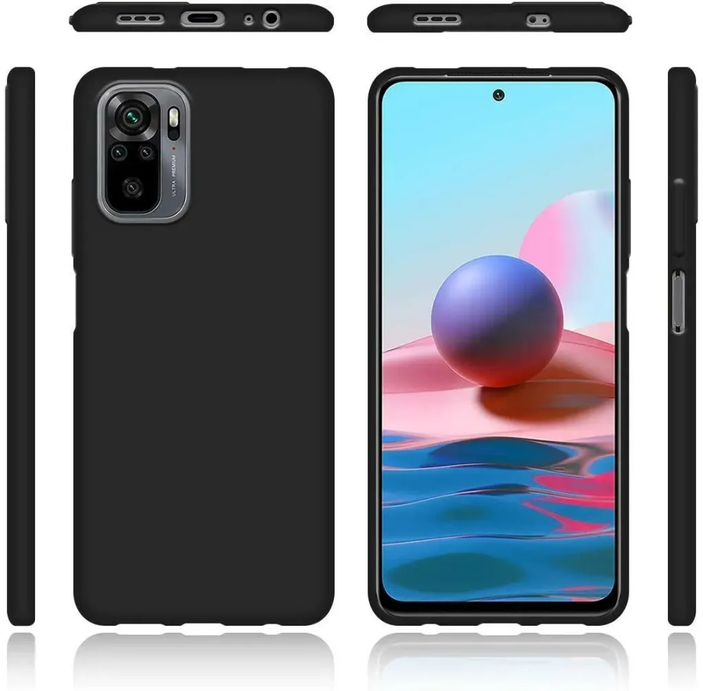 [8031042912343] Redmi Note 10 Phone Case - Basic Black