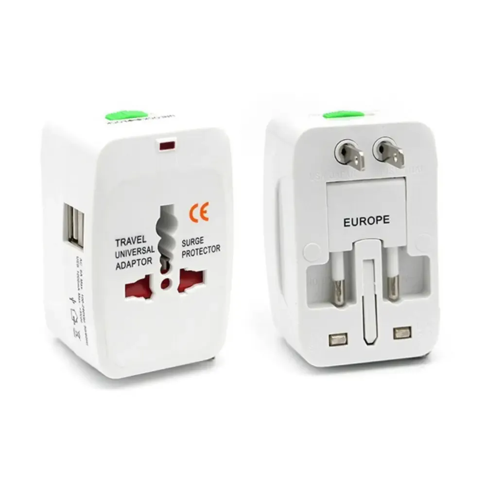 [931LU] Rover Universal Travel Plug with 2 USB Ports