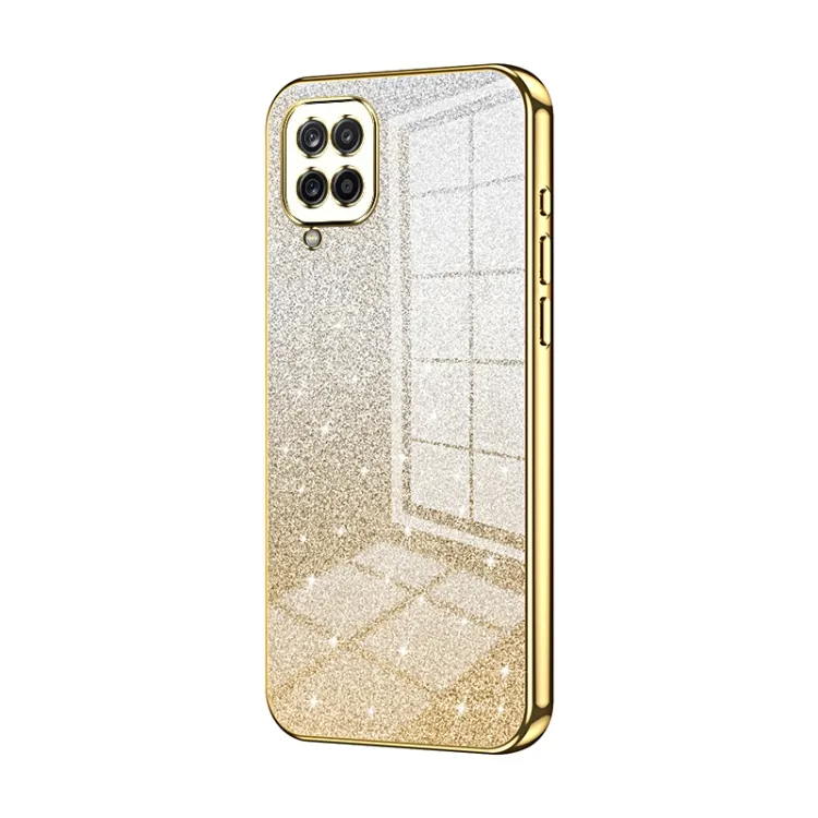 [10745] Samsung Galaxy A12 Phone Case - Gold Glitters