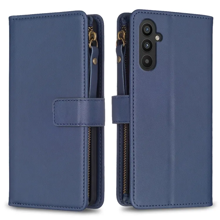 [10735] Samsung Galaxy A25 Phone Case - Blue Flip Wallet