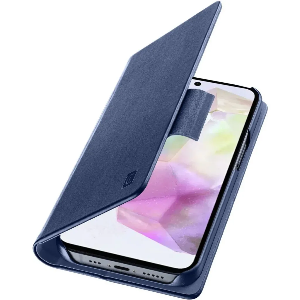 Samsung Galaxy A36 Bookcase in Navy Blue