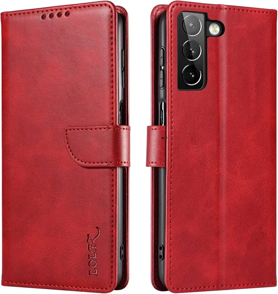 [12130] Samsung Galaxy S22 5G Book Case in Red