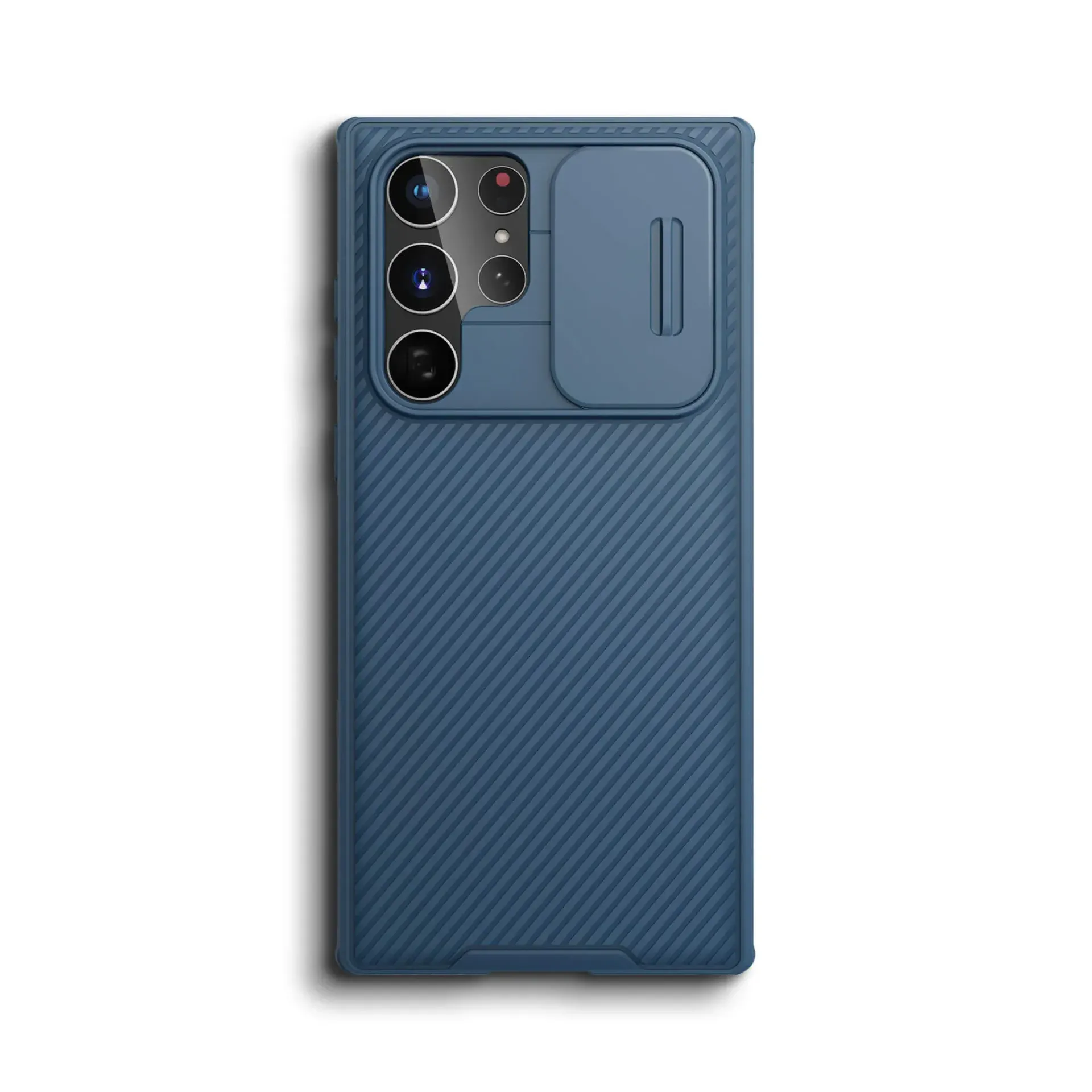 [10770] Samsung Galaxy S22 Ultra Phone Case - Blur & Blue with Camera Cover