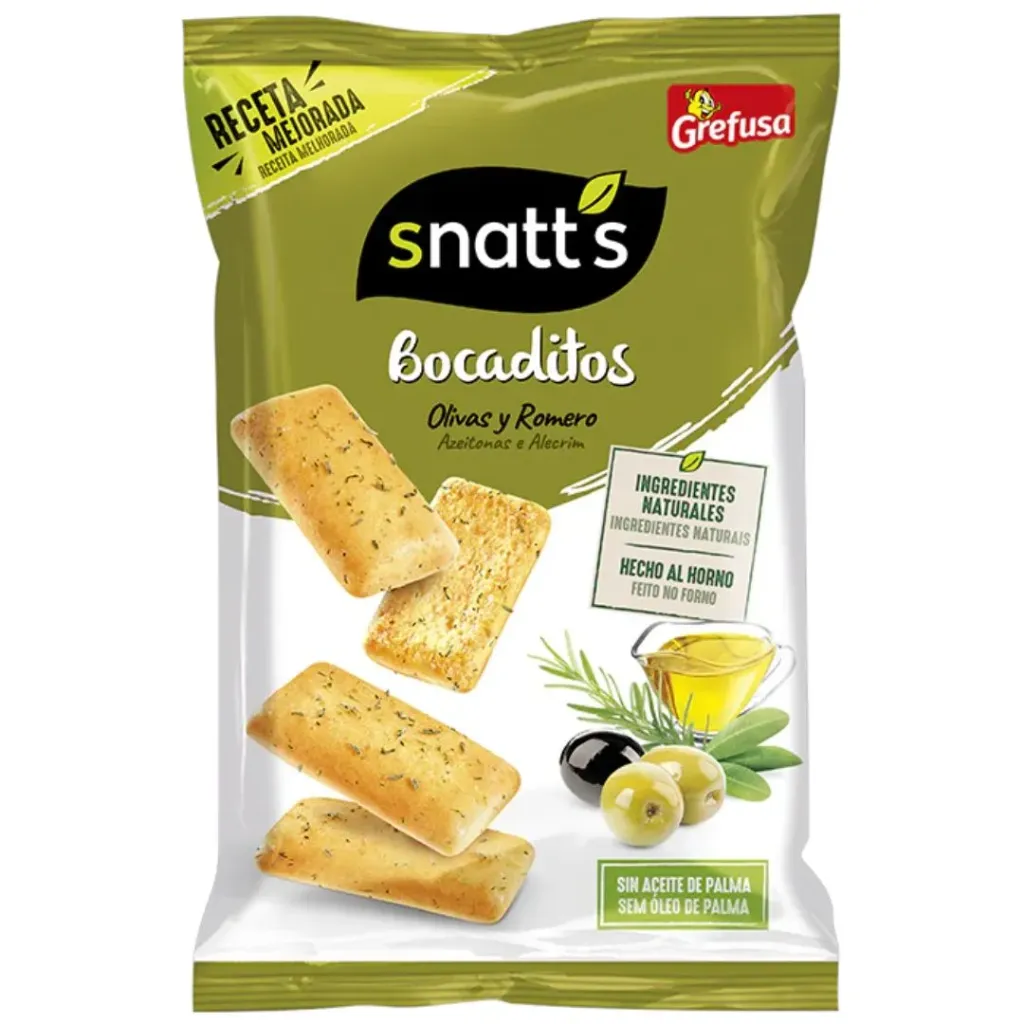 [11900] Snatts Bocaditos Olive & Rosemary 120GR
