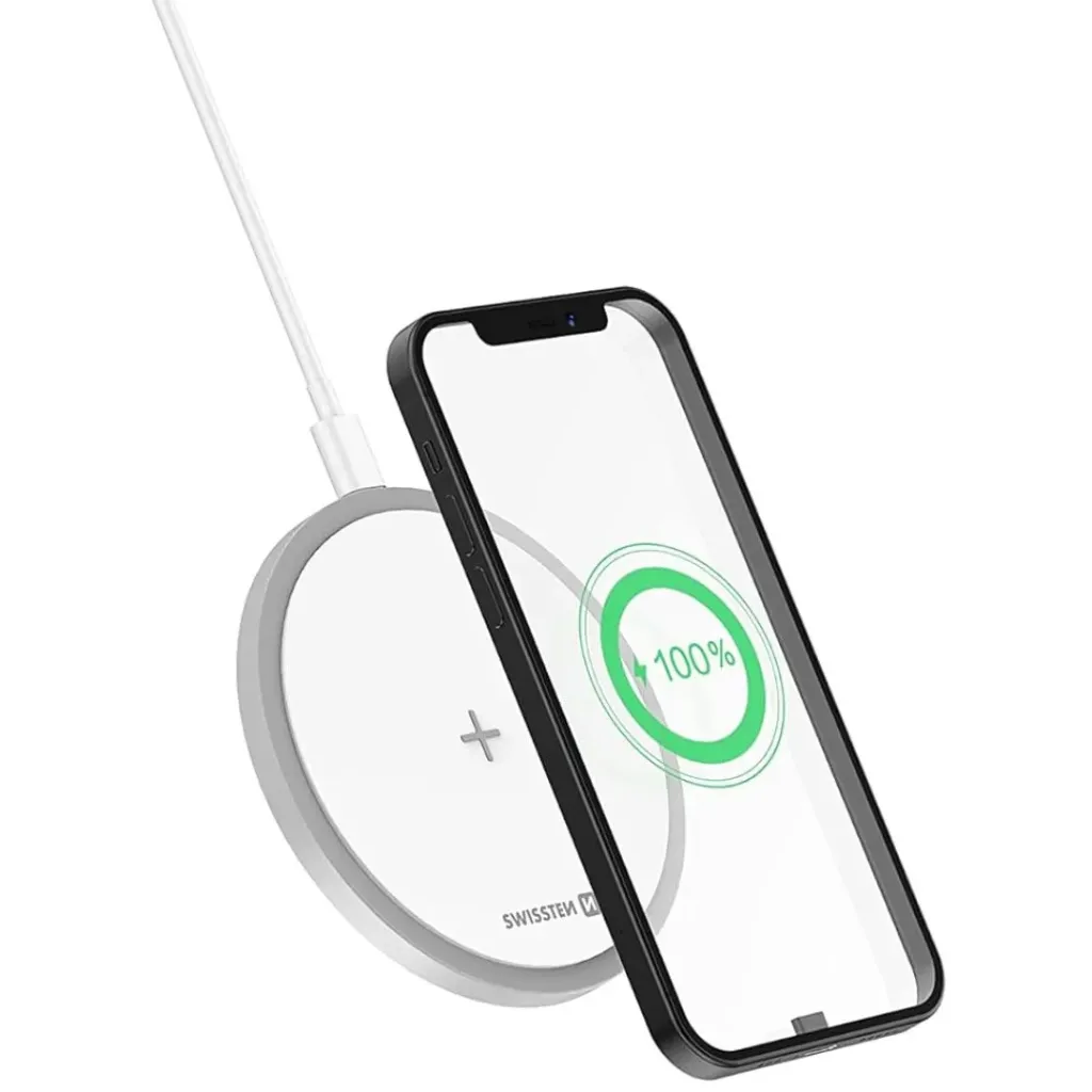 [8595217475175] Swissten 15W Wireless Charger in White