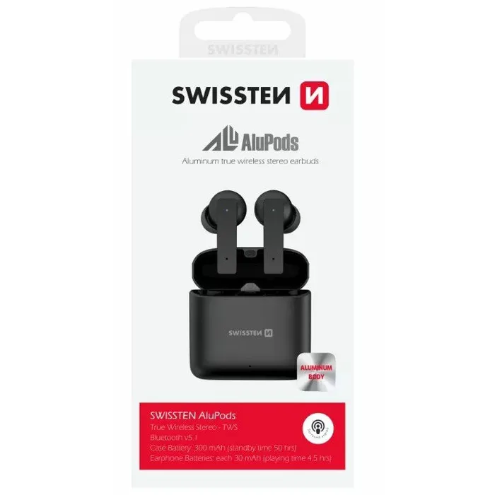 [8595217480384] Swissten Alupods Pro Wireless Earbuds