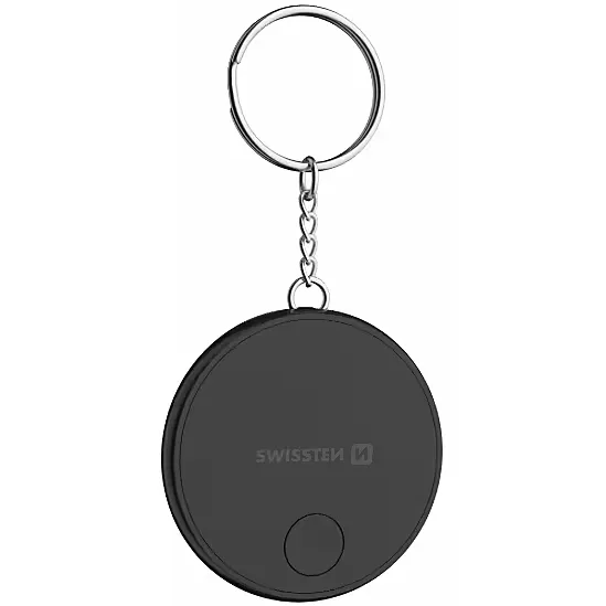 [8595217493377] Swissten Smart Tag Locator in Black (Apple Find My Compatible)