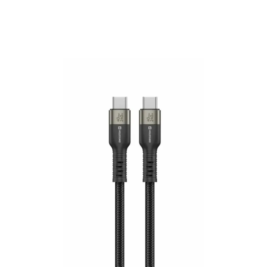 [11802] Swissten USB-C 4.0 Data/Video/Power Cable (240W, 8K@60Hz, 40 Gb/s)