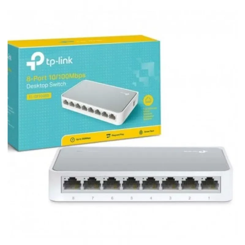 [6935364020071] TP-Link 8-Port 10/100Mbps Desktop Switch - TL-SF1008D