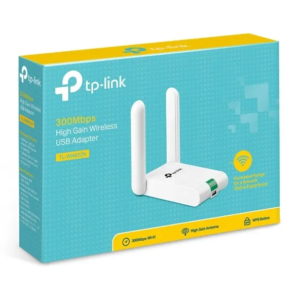 [6935364050542] TP-Link USB High Gain 300Mbps Wireless USB Adapter TL-WN822N