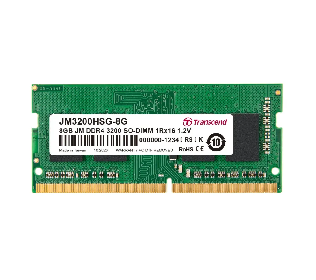 [10981] Transcend JetRAM DDR4 8GB 3200Mhz SO-DIMM RAM