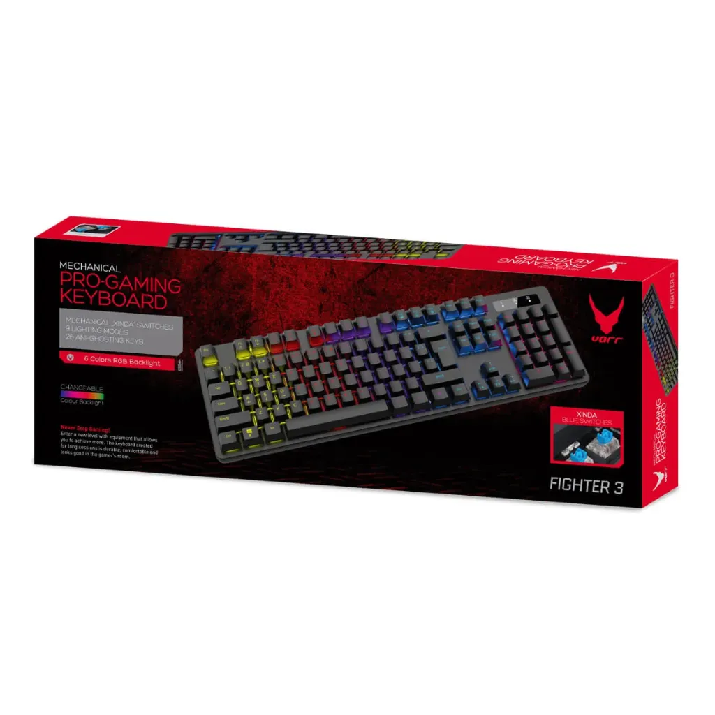 [5907595448871] VARR Fighter 2 | Mechanical Keyboard RGB