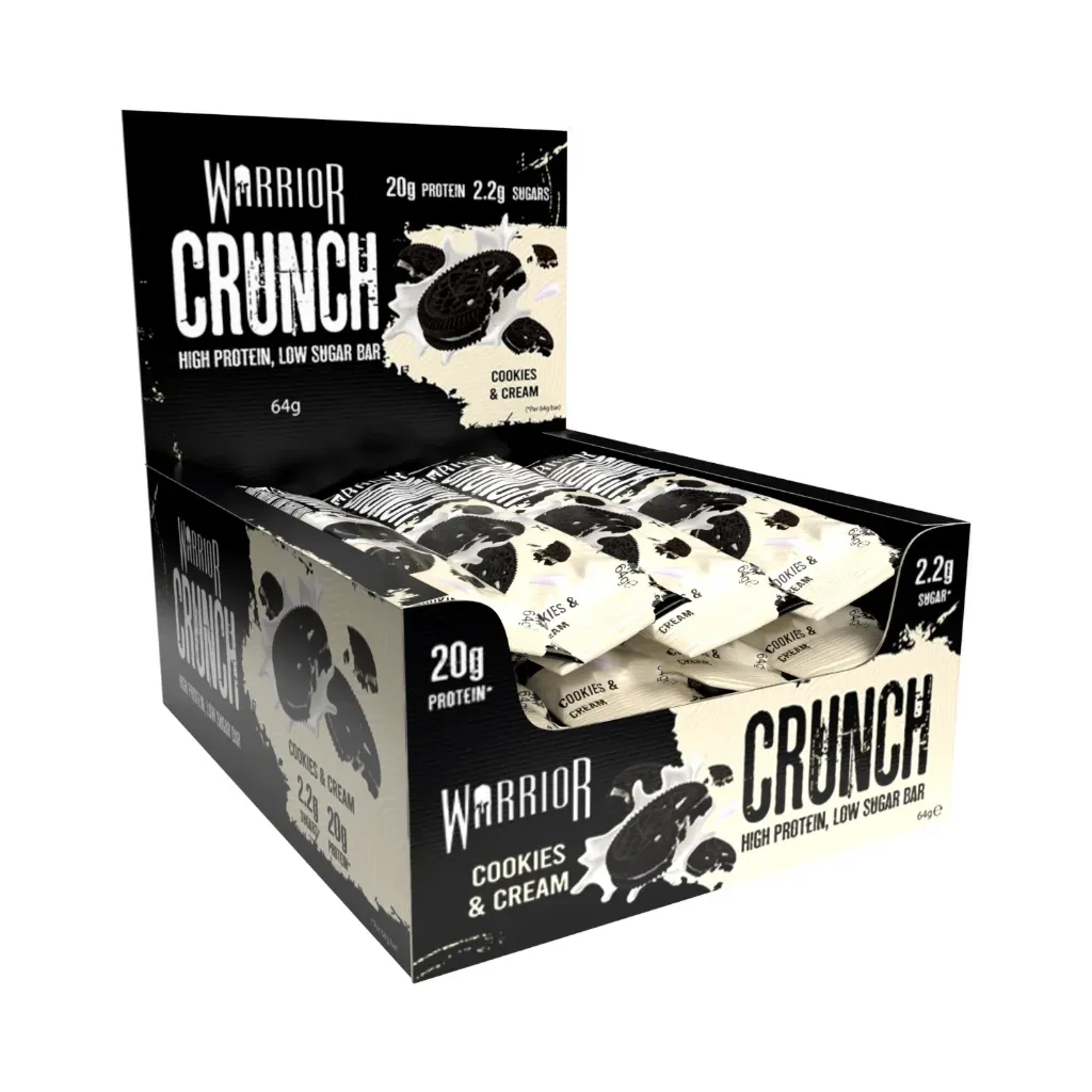 [5060756345423] Warrior Crunch Cookies & Cream Protein Bar