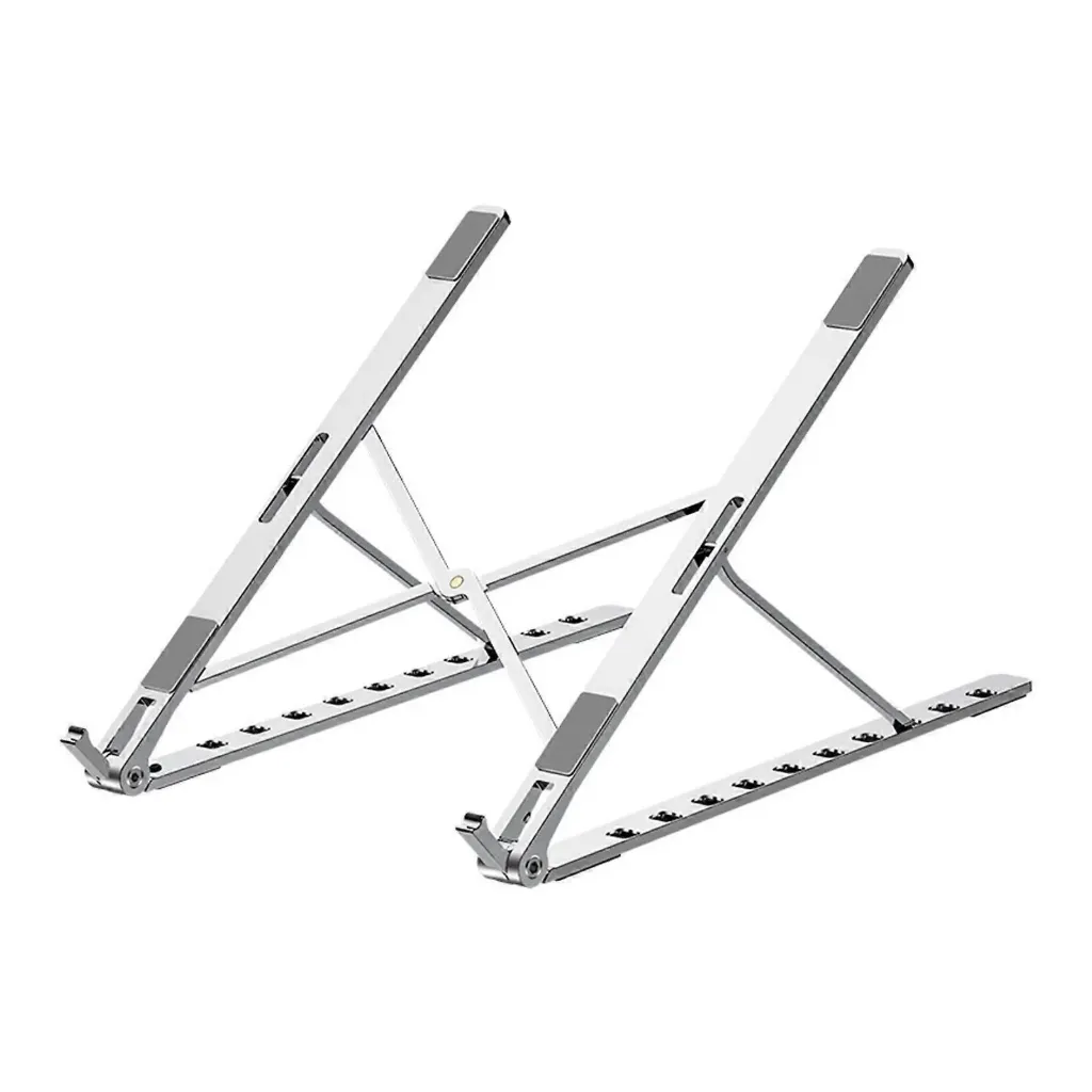 [11362] White Universal Laptop Stand – Foldable & Cooling Bracket for Laptop/Tablet