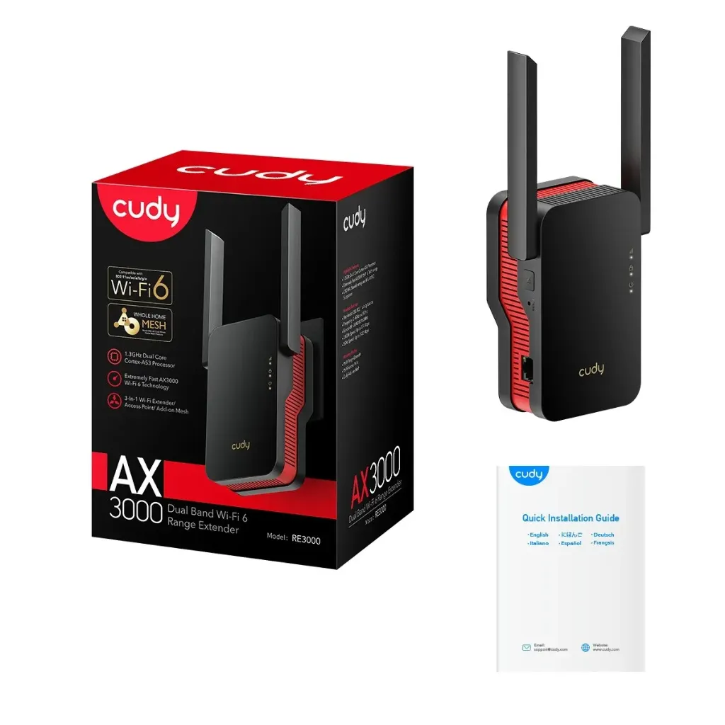 [6971690792909] WLRE Cudy AX3000 WiFi 6 Mesh Repeater